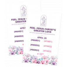 #GreaterLove Invitation - A-frame inserts (Replacement)